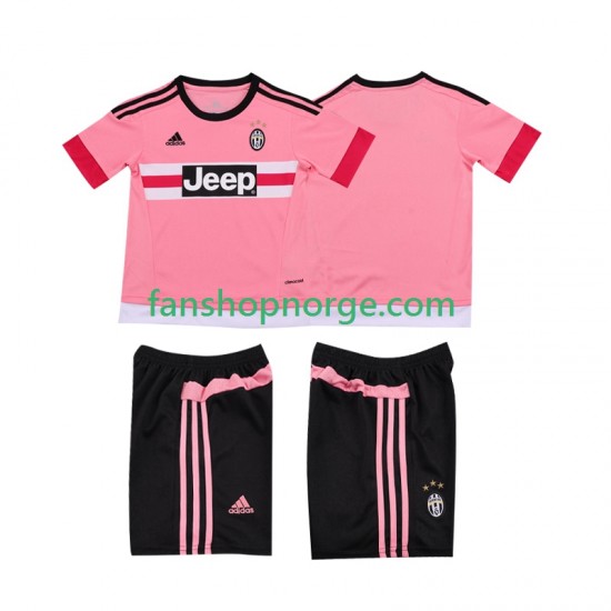 Billige Fotballdrakter Juventus 2015 2016 Retro Barn Bortedrakt Kortermet