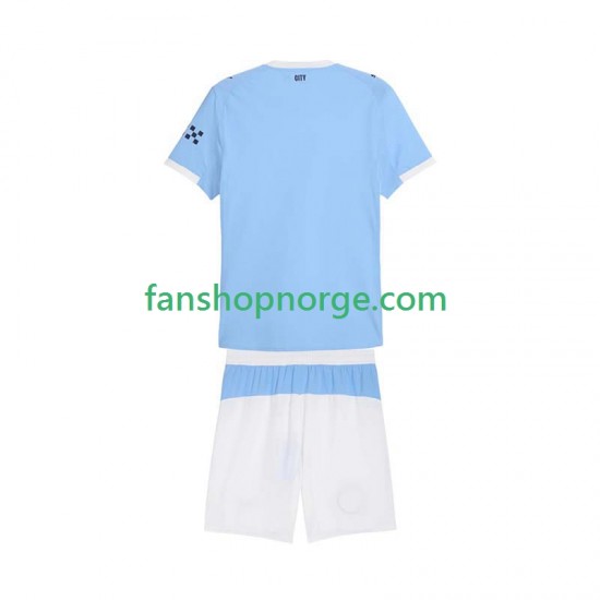 Billige Fotballdrakter Manchester City Barn Hjemmedrakt 2025-2026 Kortermet
