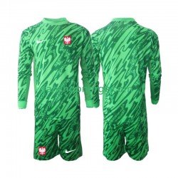 Billige Fotballdrakter Polen Keeper Barn Tredjedrakt 2024 Langermet