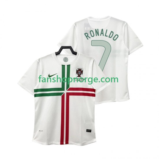 Billige Fotballdrakter Portugal Cristiano Ronaldo 7 2012 Retro Herre Bortedrakt Kortermet