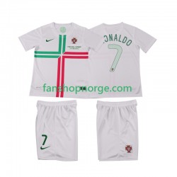 Billige Fotballdrakter Portugal Cristiano Ronaldo 7 2012 Retro Barn Bortedrakt Kortermet