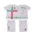 Billige Fotballdrakter Portugal Cristiano Ronaldo 7 2012 Retro Barn Bortedrakt Kortermet