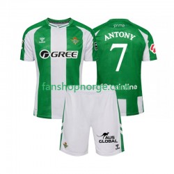 Billige Fotballdrakter Real Betis Antony 7 Barn Hjemmedrakt 2025-2026 Kortermet