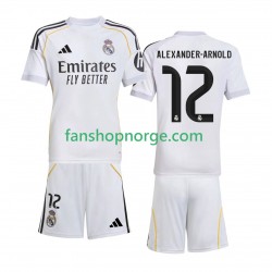 Billige Fotballdrakter Real Madrid Alexander-Arnold 12 Barn Hjemmedrakt 2025-2026 Kortermet