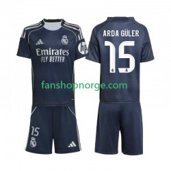 Billige Fotballdrakter Real Madrid Arda Guler 15 Barn Bortedrakt 2025-2026 Kortermet