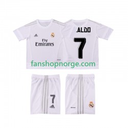 Billige Fotballdrakter Real Madrid Cristiano Ronaldo 7 2015 2016 Retro Barn Hjemmedrakt Kortermet