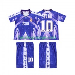 Billige Fotballdrakter Real Madrid FIGO 10 1996-1997 Retro Barn Bortedrakt Kortermet