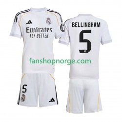 Billige Fotballdrakter Real Madrid Jude Bellingham 5 Barn Hjemmedrakt 2025-2026 Kortermet