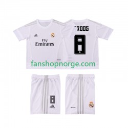Billige Fotballdrakter Real Madrid KROOS 8 2015 2016 Retro Barn Hjemmedrakt Kortermet