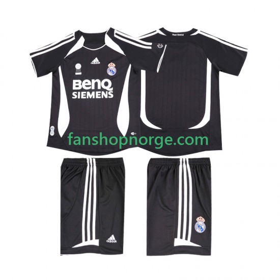 Billige Fotballdrakter Real Madrid 2007 Retro Barn Bortedrakt 2006 Kortermet