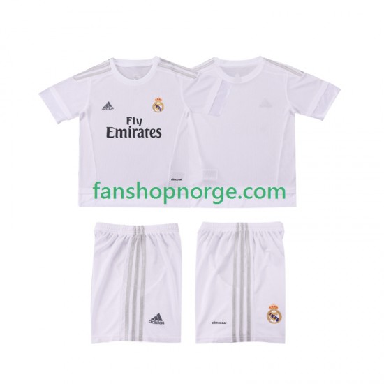 Billige Fotballdrakter Real Madrid 2015 2016 Retro Barn Hjemmedrakt Kortermet