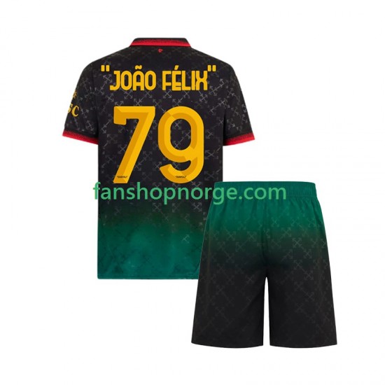 Billige Fotballdrakter AC Milan JOAO FELIX 79 Barn Fjerdedrakt 2024-2025 Kortermet