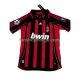 Billige Fotballdrakter AC Milan KAKA 8 2007 Retro Herre Hjemmedrakt 2006 Kortermet