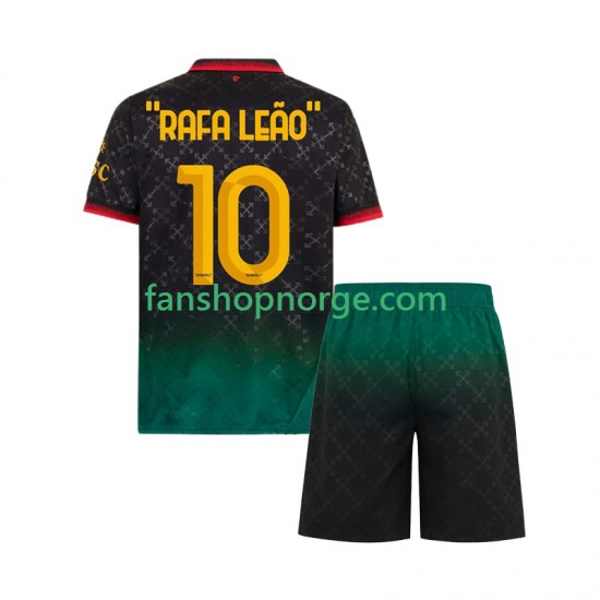 Billige Fotballdrakter AC Milan RAFA LEAO 10 Barn Fjerdedrakt 2024-2025 Kortermet
