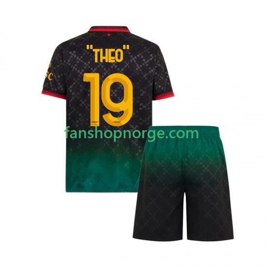 Billige Fotballdrakter AC Milan THEO 19 Barn Fjerdedrakt 2024-2025 Kortermet