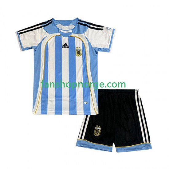 Billige Fotballdrakter Argentina Retro Barn Hjemmedrakt 2006 Kortermet
