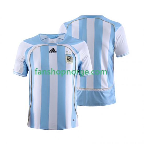 Billige Fotballdrakter Argentina Retro Herre Hjemmedrakt 2006 Kortermet