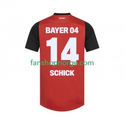 Billige Fotballdrakter Bayer 04 Leverkusen Patrik Schick 14 Herre Hjemmedrakt 2024-2025 Kortermet