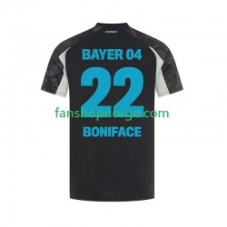 Billige Fotballdrakter Bayer 04 Leverkusen Victor Boniface 22 Herre Tredjedrakt 2024-2025 Kortermet