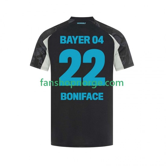 Billige Fotballdrakter Bayer 04 Leverkusen Victor Boniface 22 Herre Tredjedrakt 2024-2025 Kortermet