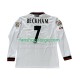 Billige Fotballdrakter Manchester United Beckham 7 Retro Herre Bortedrakt 1998 1999 Langermet