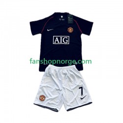 Billige Fotballdrakter Manchester United Cristiano Ronaldo 7 2007 Retro Barn Bortedrakt 2008 Kortermet