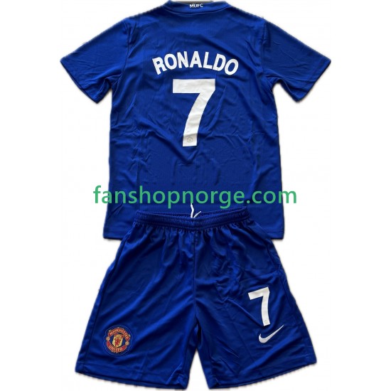Billige Fotballdrakter Manchester United Cristiano Ronaldo 7 2009 Retro Barn Tredjedrakt 2008 Kortermet