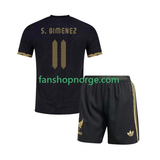 Billige Fotballdrakter Mexico Santiago Gimenez 11 Gold Cup Barn Hjemmedrakt 2025 Kortermet
