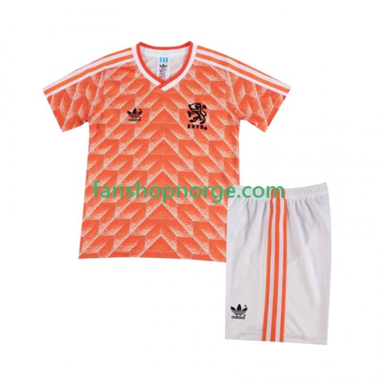 Billige Fotballdrakter Nederland 1988 Retro Barn Hjemmedrakt Kortermet