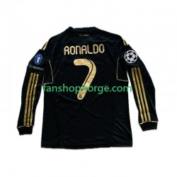 Billige Fotballdrakter Real Madrid Cristiano Ronaldo 7 -2012 Herre Bortedrakt 2011 Langermet