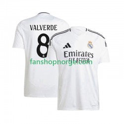 Billige Fotballdrakter Real Madrid Federico Valverde 8 Herre Hjemmedrakt 2024-2025 Kortermet
