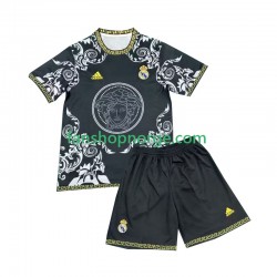 Billige Fotballdrakter Real Madrid Versace Black Edition Barn Hjemmedrakt 2024-2025 Kortermet