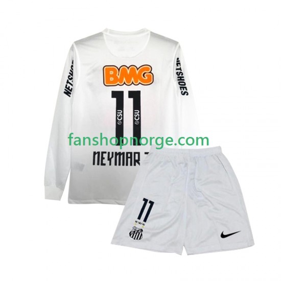 Billige Fotballdrakter Santos FC Neymar JR 11 2012 Retro Barn Hjemmedrakt 2011 Langermet