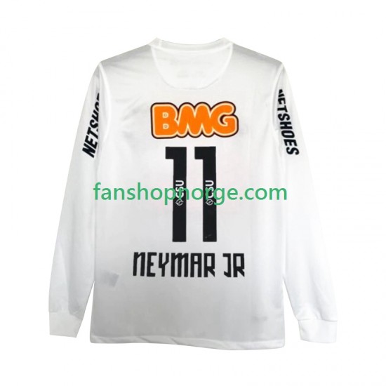 Billige Fotballdrakter Santos FC Neymar JR 11 2012 Retro Herre Hjemmedrakt 2011 Langermet