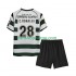 Billige Fotballdrakter Sporting CP Cristiano Ronaldo 28 2001 2003 Retro Barn Hjemmedrakt Kortermet