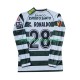 Billige Fotballdrakter Sporting CP Cristiano Ronaldo 28 2001 2003 Retro Herre Hjemmedrakt Langermet