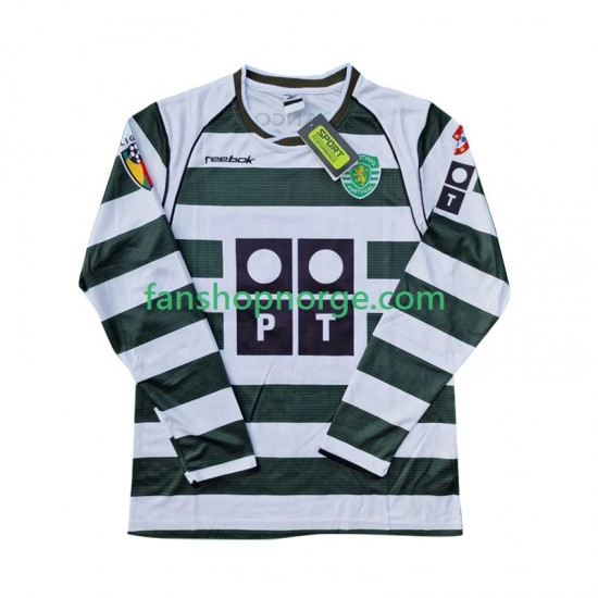 Billige Fotballdrakter Sporting CP 2001 2003 Retro Herre Hjemmedrakt Langermet