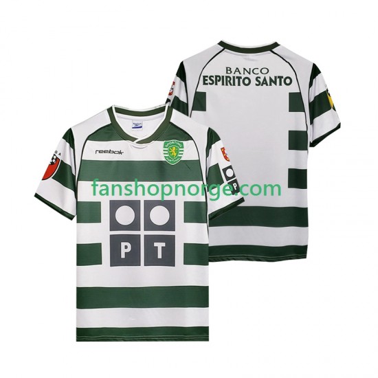 Billige Fotballdrakter Sporting CP 2001 2003 Retro Herre Hjemmedrakt Kortermet