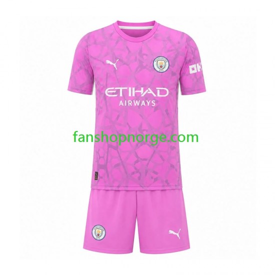 Billige Fotballdrakter Manchester City Keeper Barn Bortedrakt 2026-2027 Kortermet