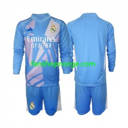 Billige Fotballdrakter Real Madrid Keeper Barn Hjemmedrakt 2024-2025 Langermet