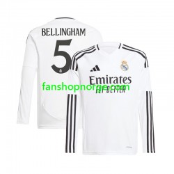 Billige Fotballdrakter Real Madrid Jude Bellingham 5 Herre Hjemmedrakt 2024-2025 Langermet