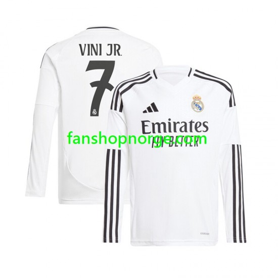 Billige Fotballdrakter Real Madrid Vinicius Junior 7 Herre Hjemmedrakt 2024-2025 Langermet