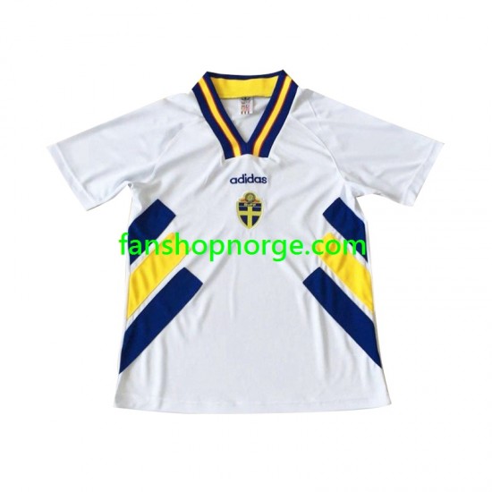 Billige Fotballdrakter Sverige Retro Herre Bortedrakt 1994 Kortermet