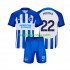 Billige Fotballdrakter Brighton Hove Albion Mitoma 22 Barn Hjemmedrakt 2023-2024 Kortermet