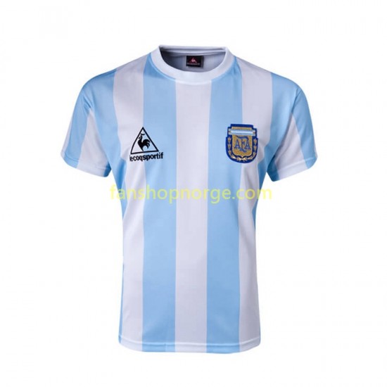 Billige Fotballdrakter Argentina 1986 Retro Herre Hjemmedrakt Kortermet