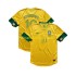 Billige Fotballdrakter Brasil RONALDINHO 10 2012 Retro Herre Hjemmedrakt Kortermet