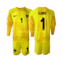 Billige Fotballdrakter Frankrike Hugo Lloris 1 Keeper Barn Tredjedrakt World Cup 2022 Langermet