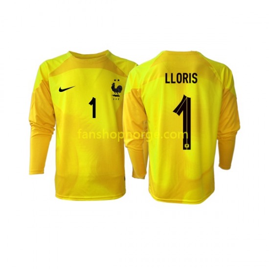 Billige Fotballdrakter Frankrike Hugo Lloris 1 Keeper Herre Tredjedrakt World Cup 2022 Langermet