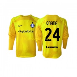 Billige Fotballdrakter Inter Milan Andre Onana 24 Keeper Herre Bortedrakt 2022-2023 Langermet