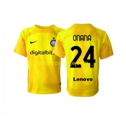 Billige Fotballdrakter Inter Milan Andre Onana 24 Keeper Herre Bortedrakt 2022-2023 Kortermet